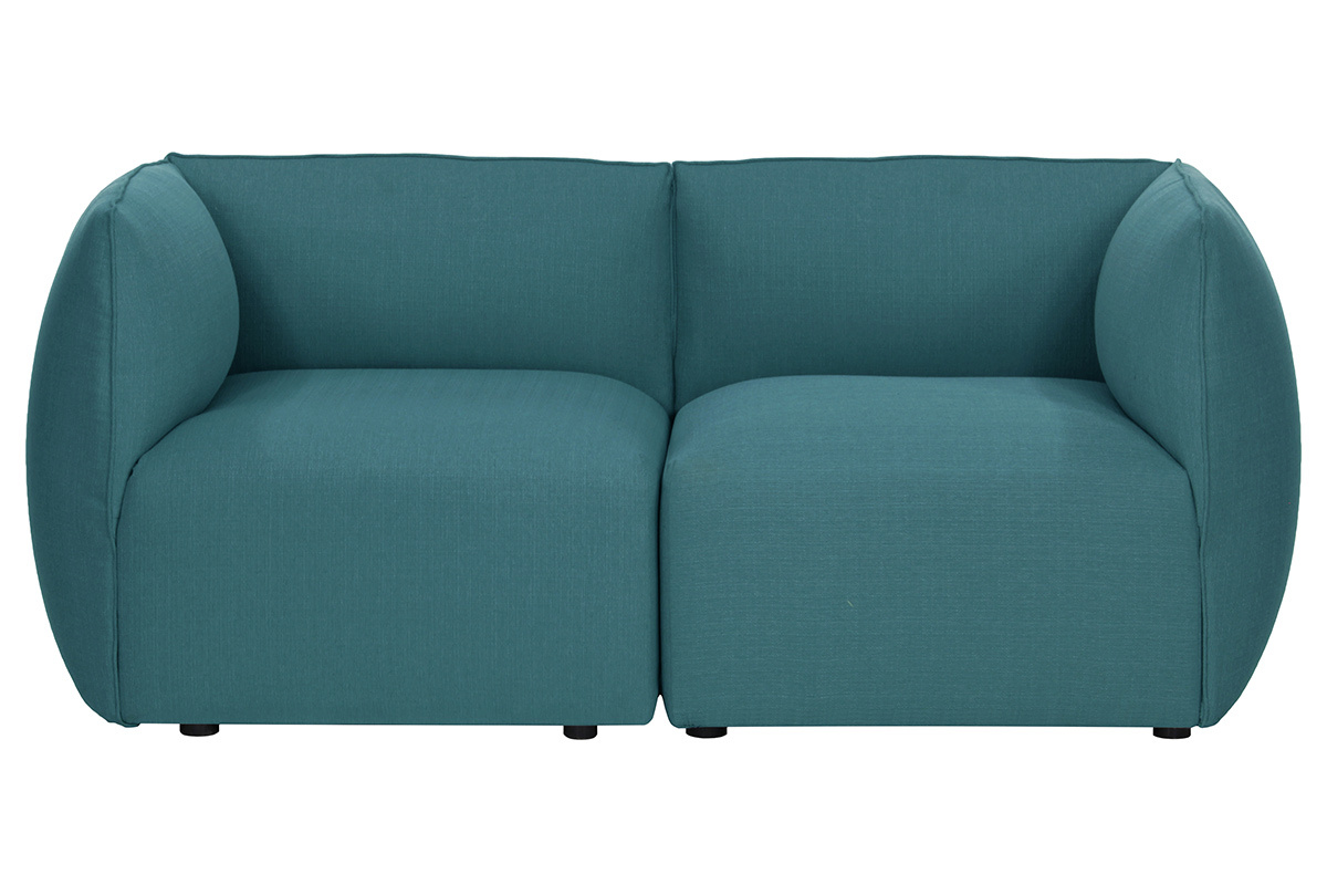 Design-Sofaecke Stoff Blaugrn MODULO