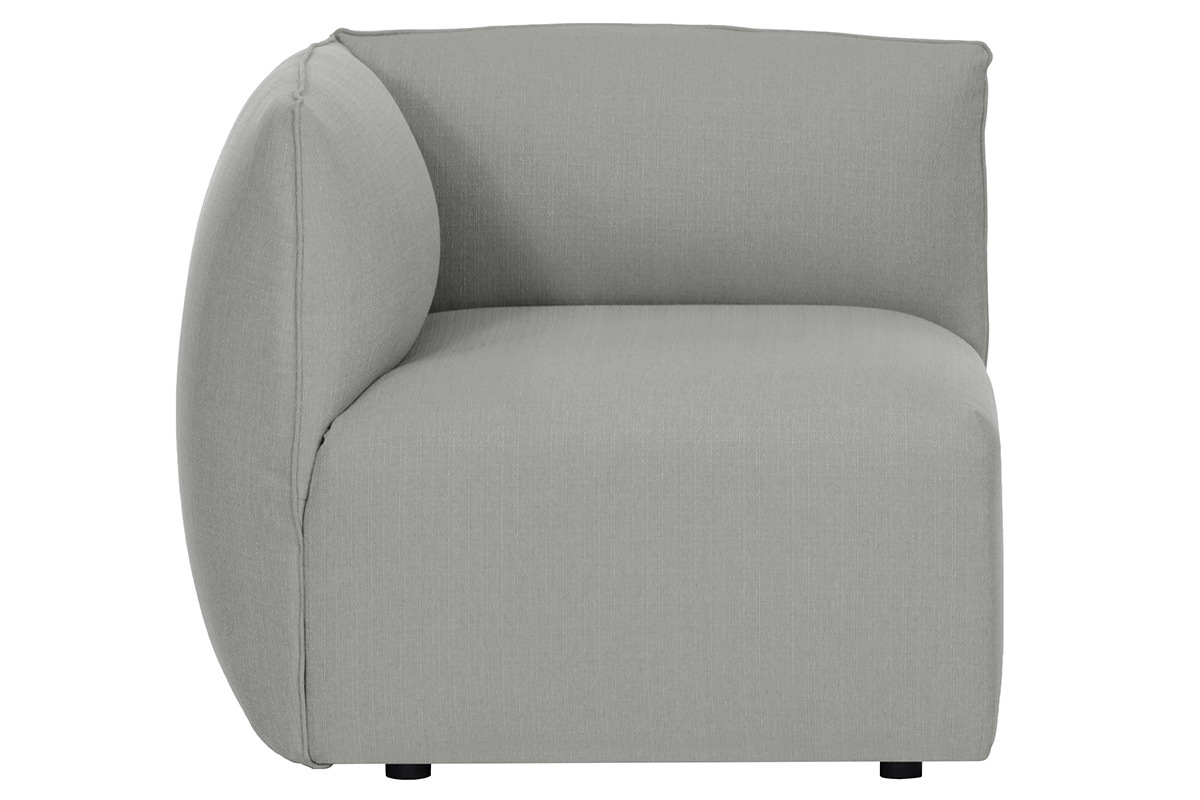Design-Sofaecke Stoff Grau MODULO