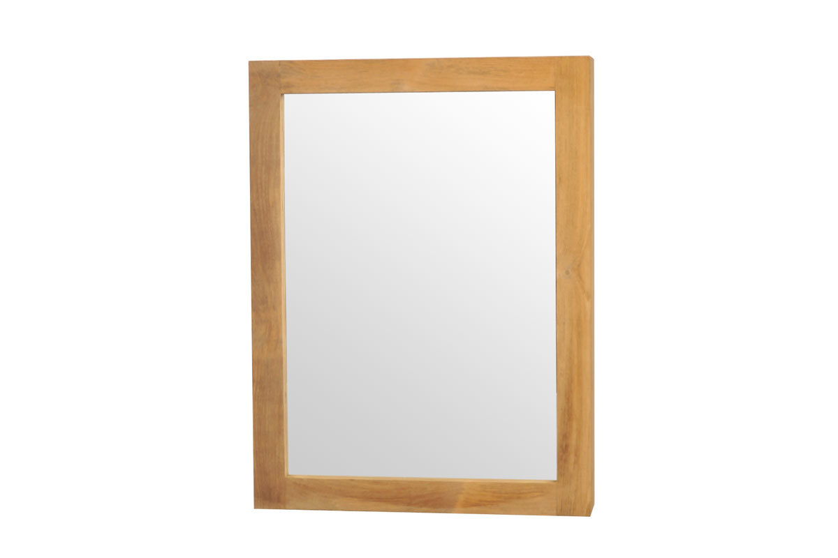 Design-Spiegel Badezimmer Teakholz ARIKA