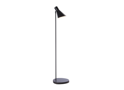 Design-Stehlampe AMPLO aus schwarzem Metall