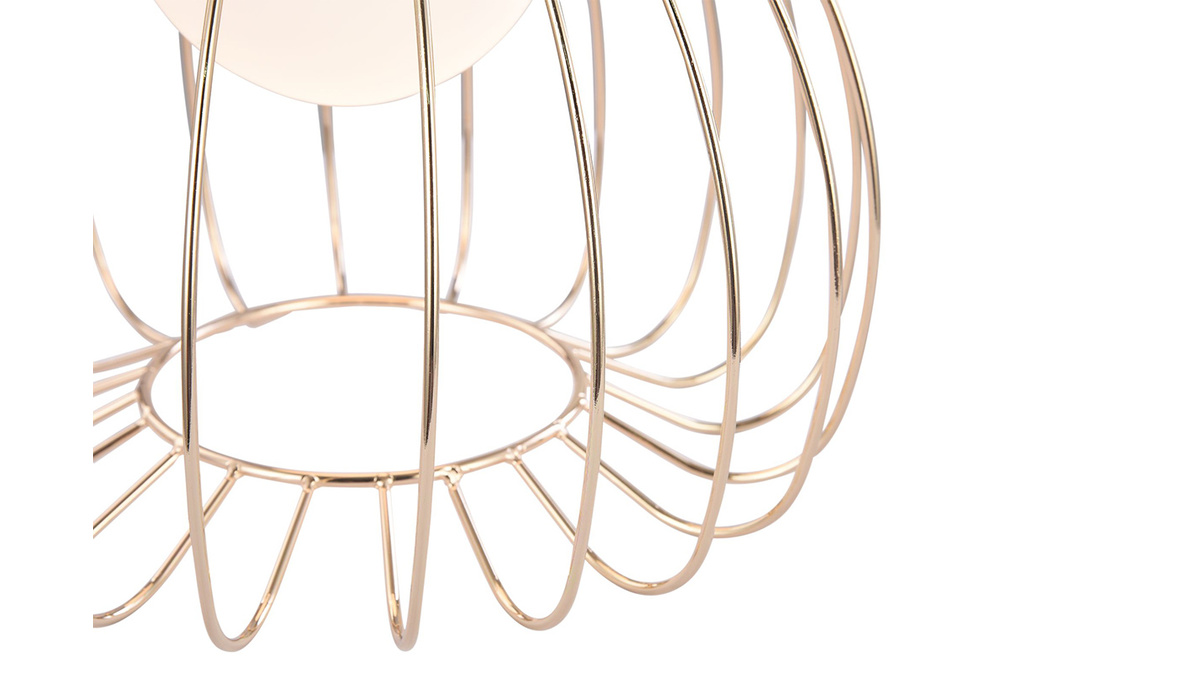 Design-Stehlampe aus goldfarbenem Metall POLLY