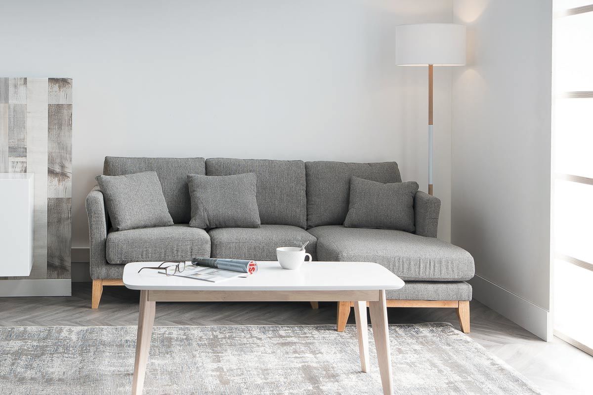 Design-Stehleuchte Dreifu Holz Wei ELIOT