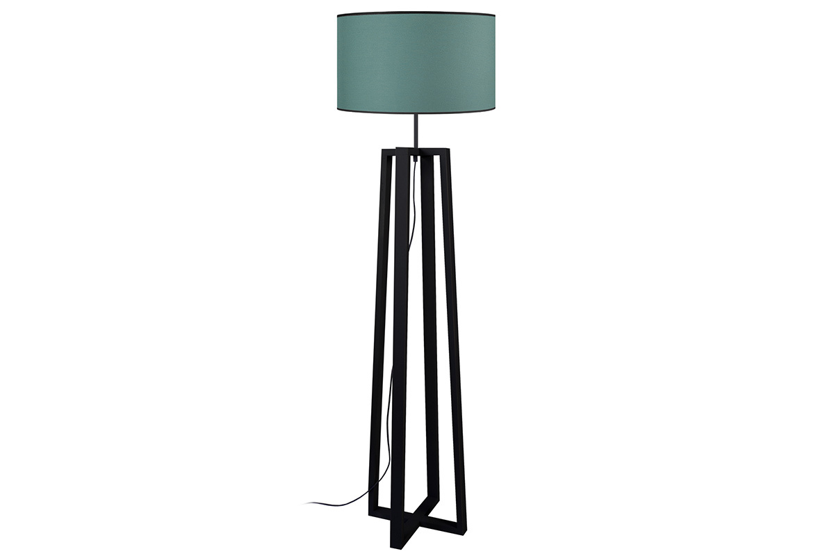 Design-Stehleuchte gekreuzte Fe Holz MANON