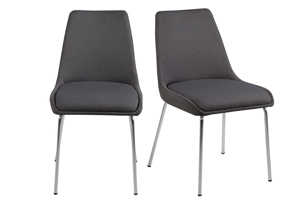 Design-Stuhl Dunkelgrau 2 Stck. SHADOW