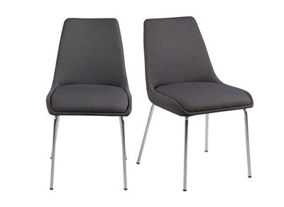 Design-Stuhl Dunkelgrau 2 Stck. SHADOW