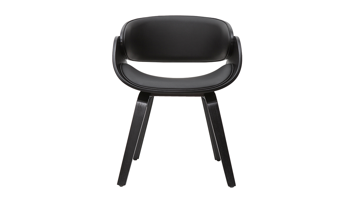 Design-Stuhl in Schwarz BENT