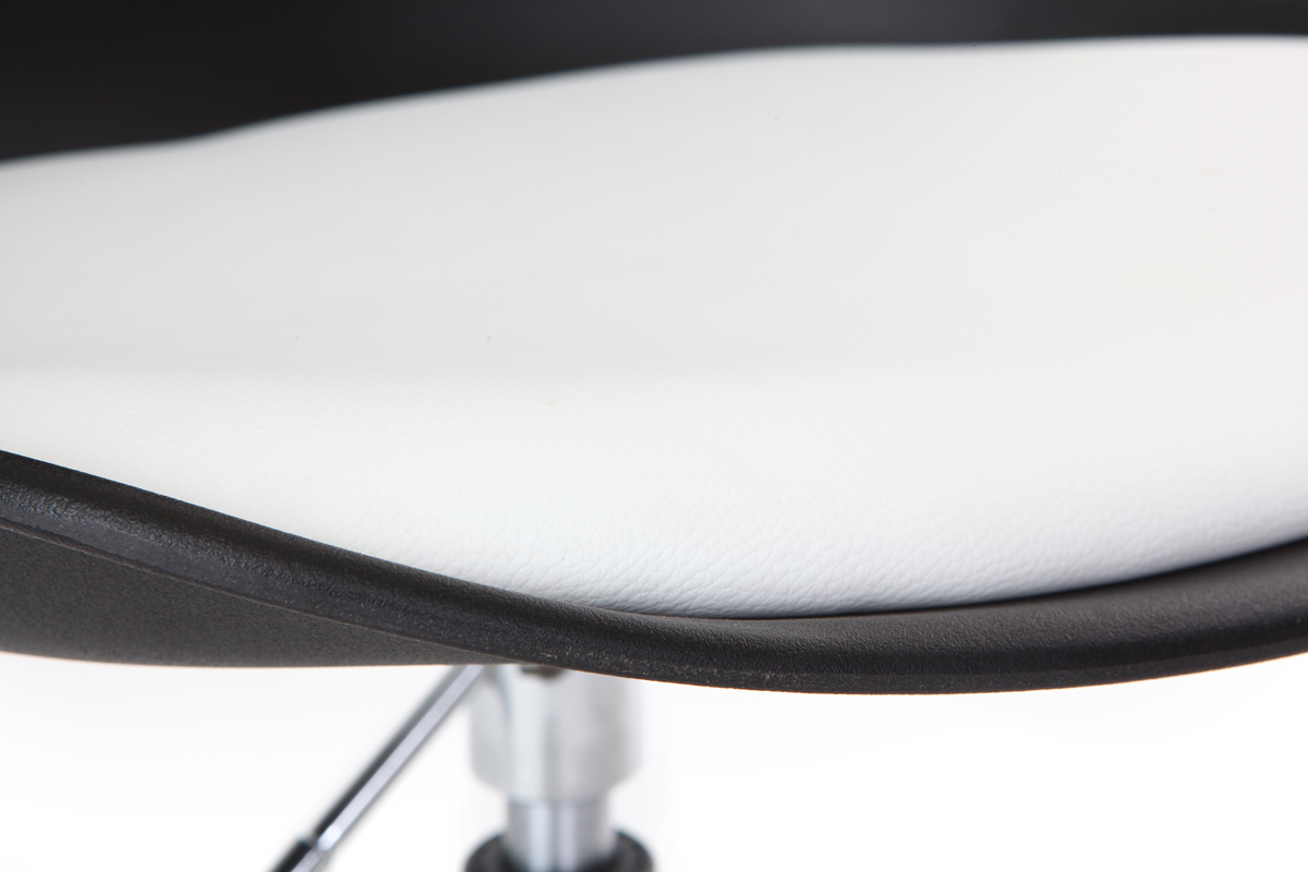 Design-Stuhl mit Rollen Schwarz NEW STEEVY
