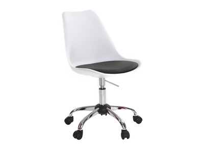 Design-Stuhl mit Rollen Weiß NEW STEEVY