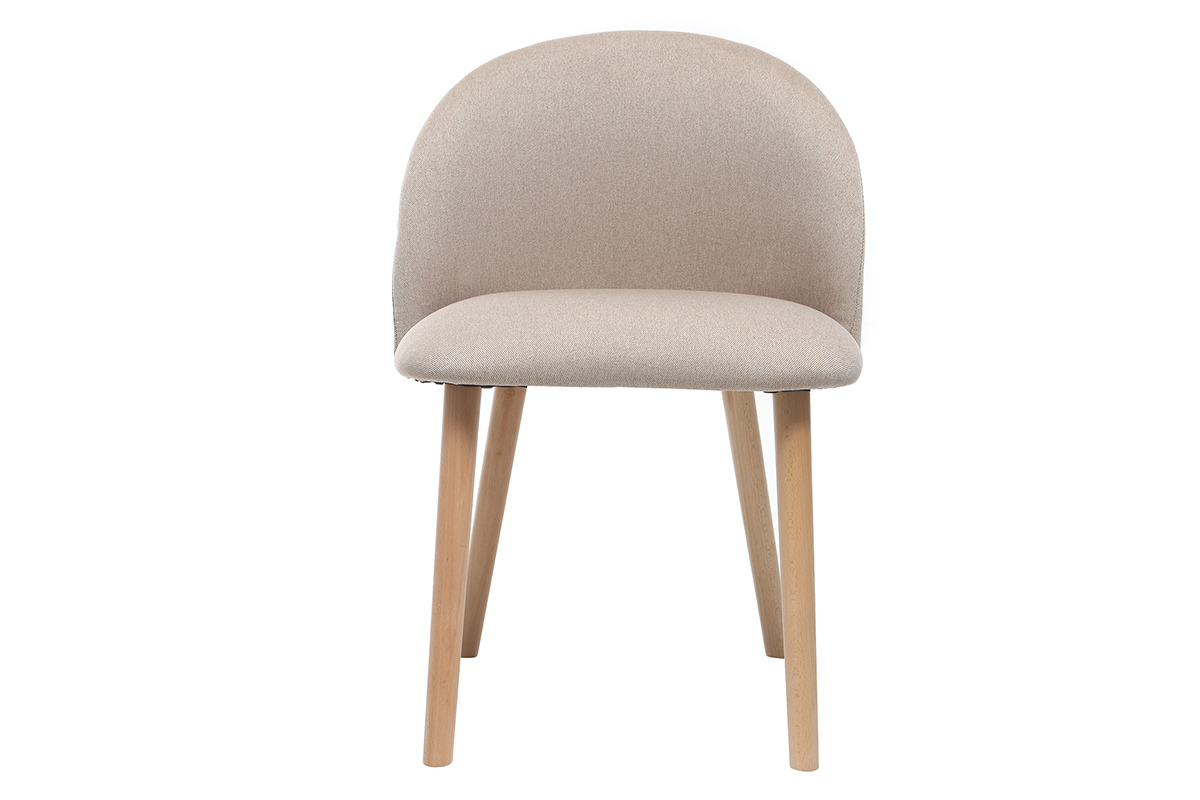 Design-Stuhl Natur und Holz CELESTE