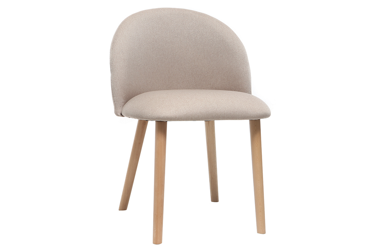 Design-Stuhl Natur und Holz CELESTE