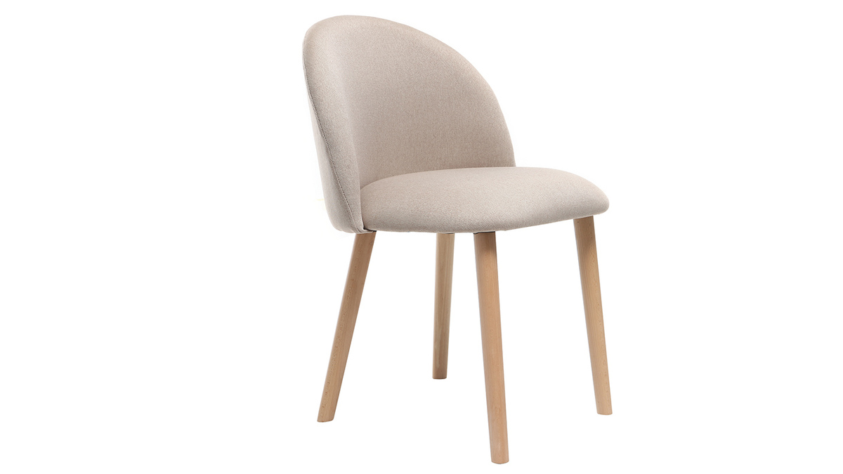 Design-Stuhl Natur und Holz CELESTE