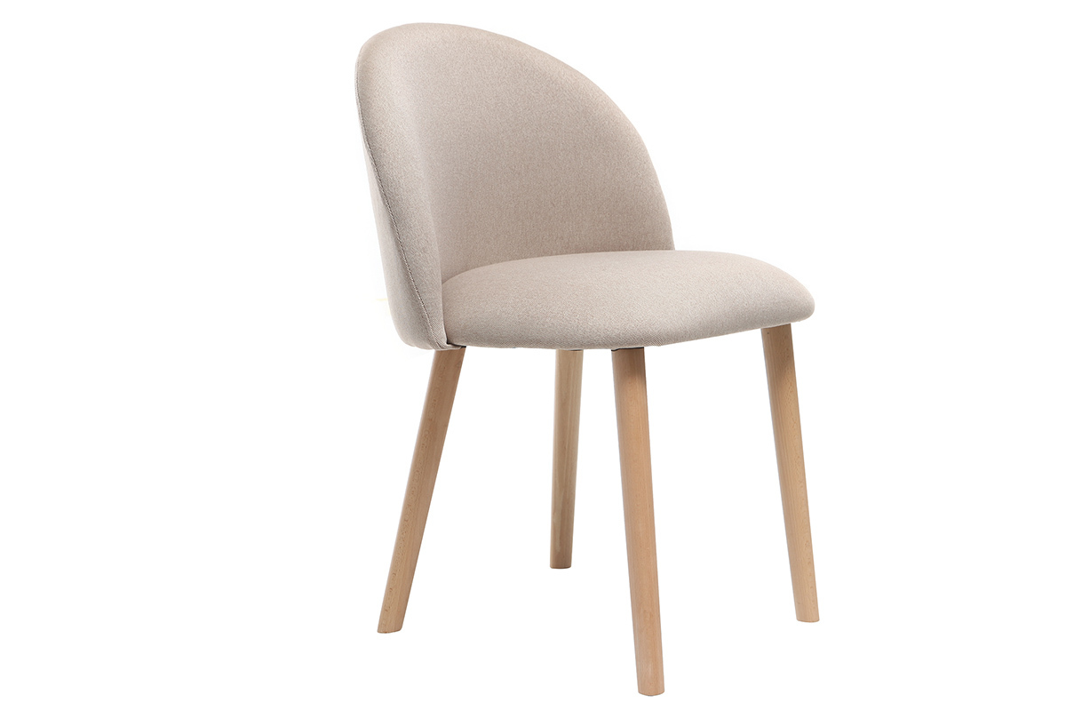 Design-Stuhl Natur und Holz CELESTE