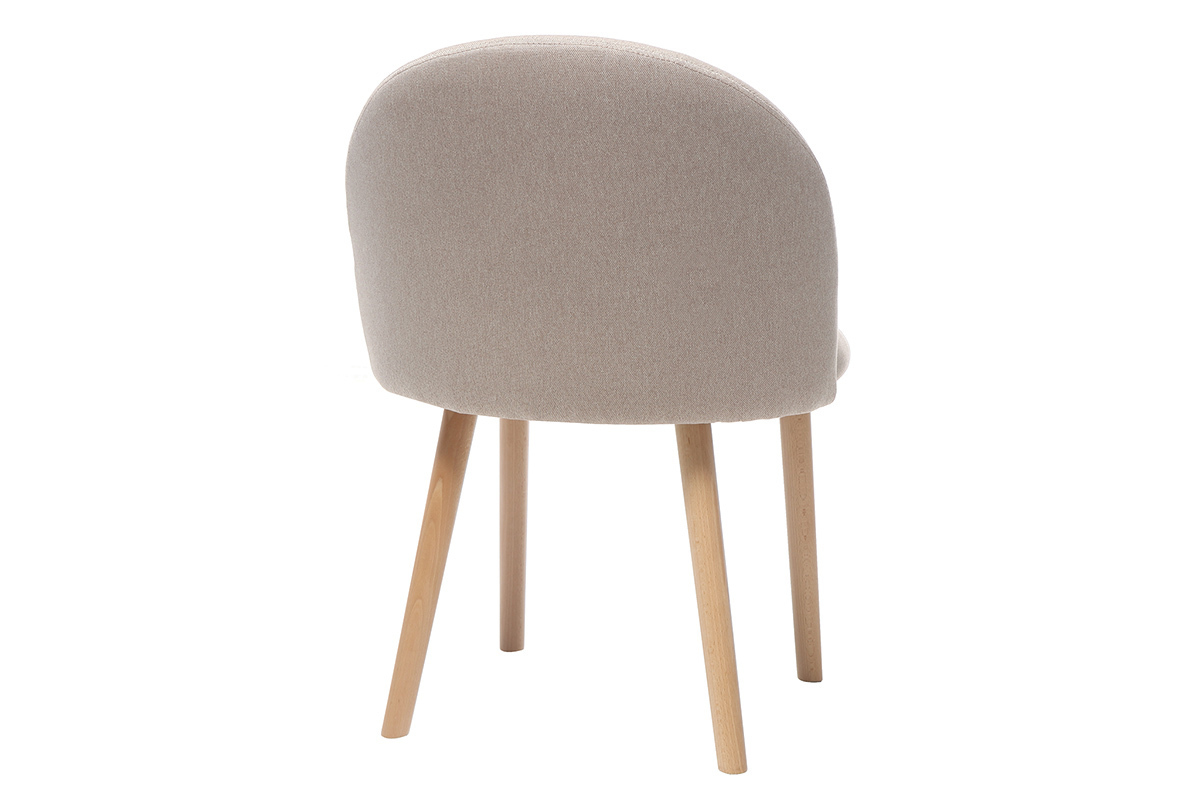 Design-Stuhl Natur und Holz CELESTE