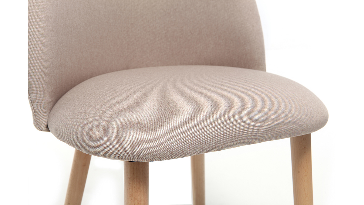 Design-Stuhl Natur und Holz CELESTE