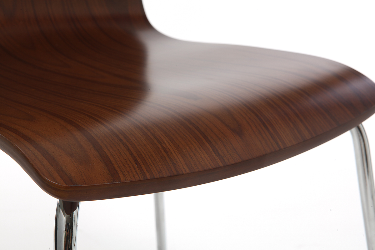 Design-Stuhl Nussbaum 2er-Set NELLY