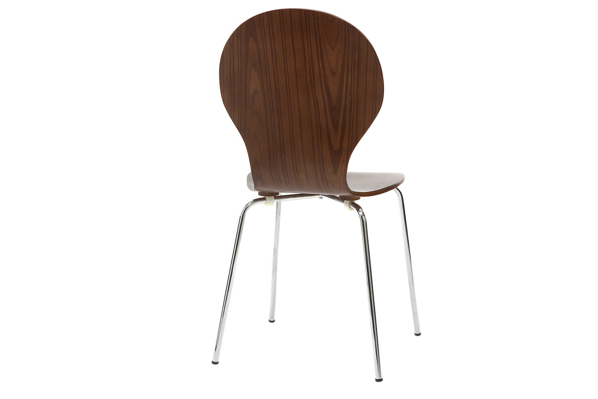 Design-Stuhl Nussbaum 2er-Set NEW ABIGAIL