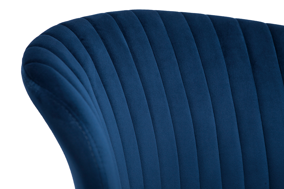 Design-Sthle aus blauem Samt (2er-Set) KAYEL
