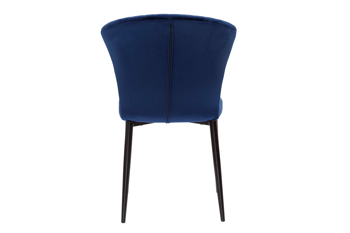 Design-Sthle aus blauem Samt (2er-Set) KAYEL