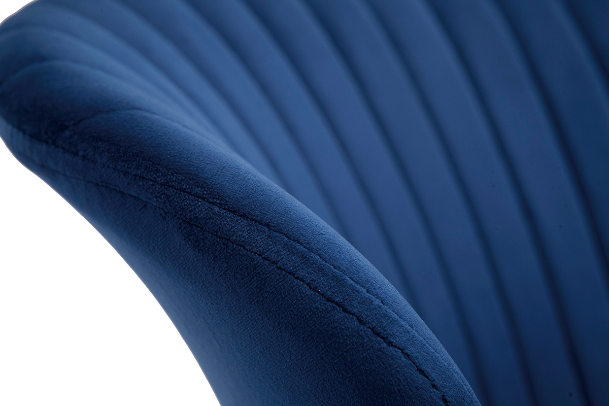 Design-Sthle aus blauem Samt (2er-Set) KAYEL
