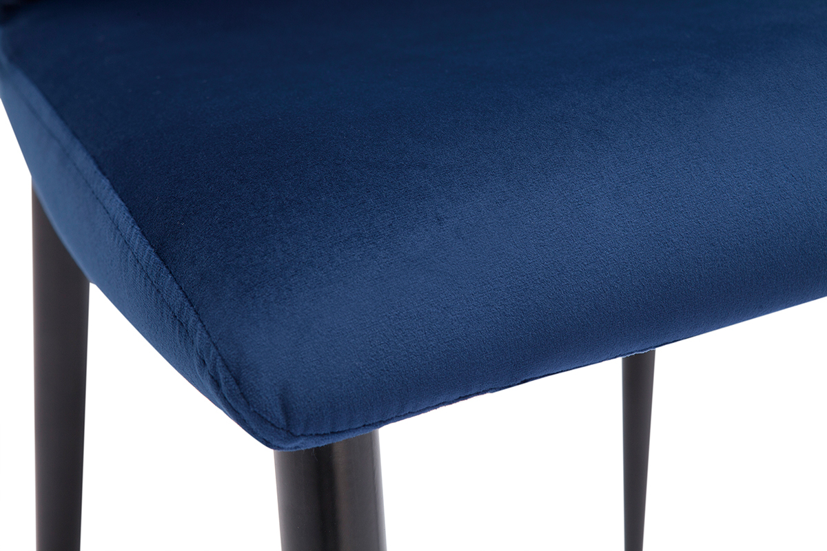 Design-Sthle aus blauem Samt (2er-Set) KAYEL
