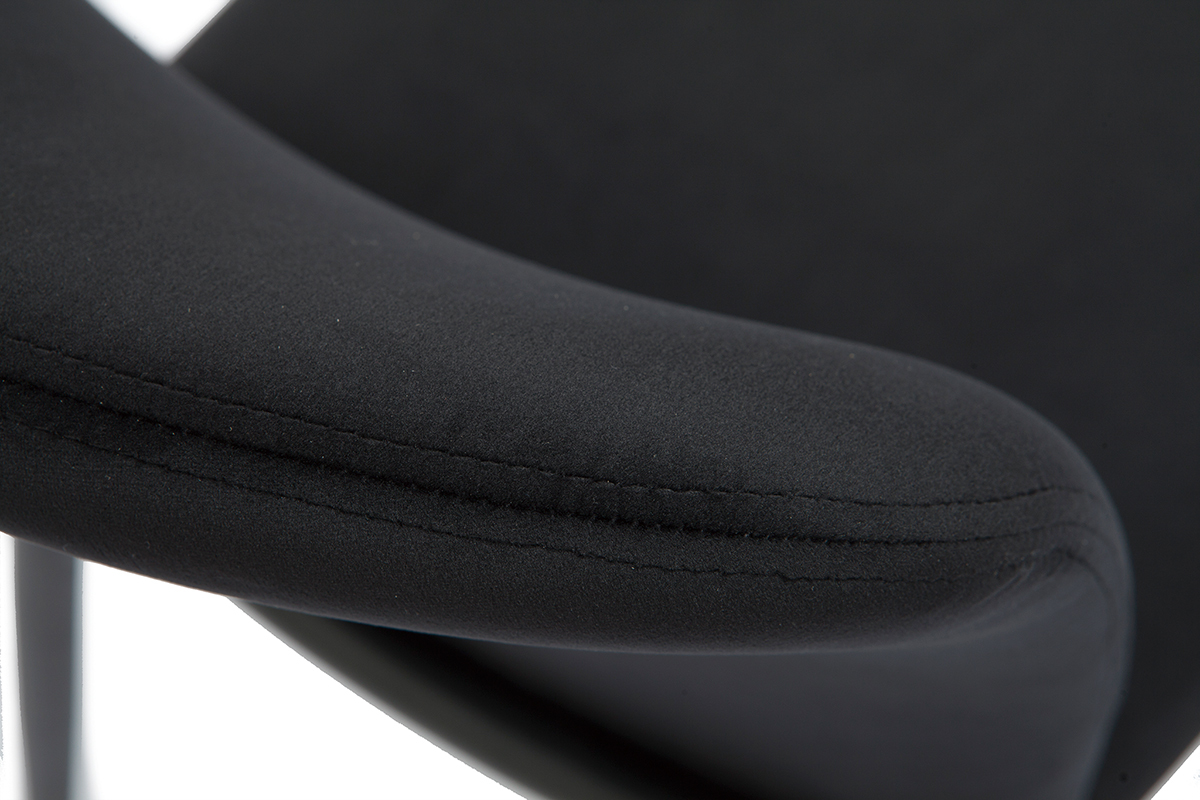 Design-Sthle aus schwarzem Samt (2er-Set) FOSTY