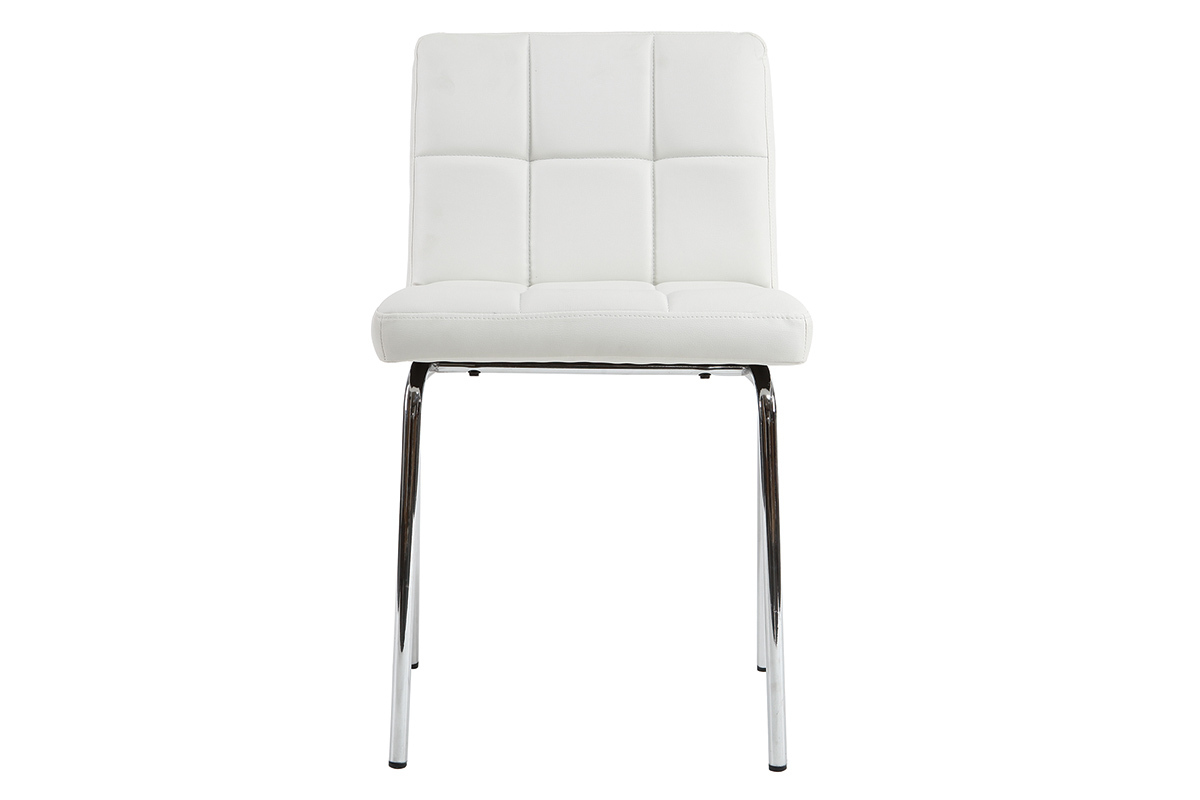 Design-Sthle geopolstert Wei 2er-Set POLLY