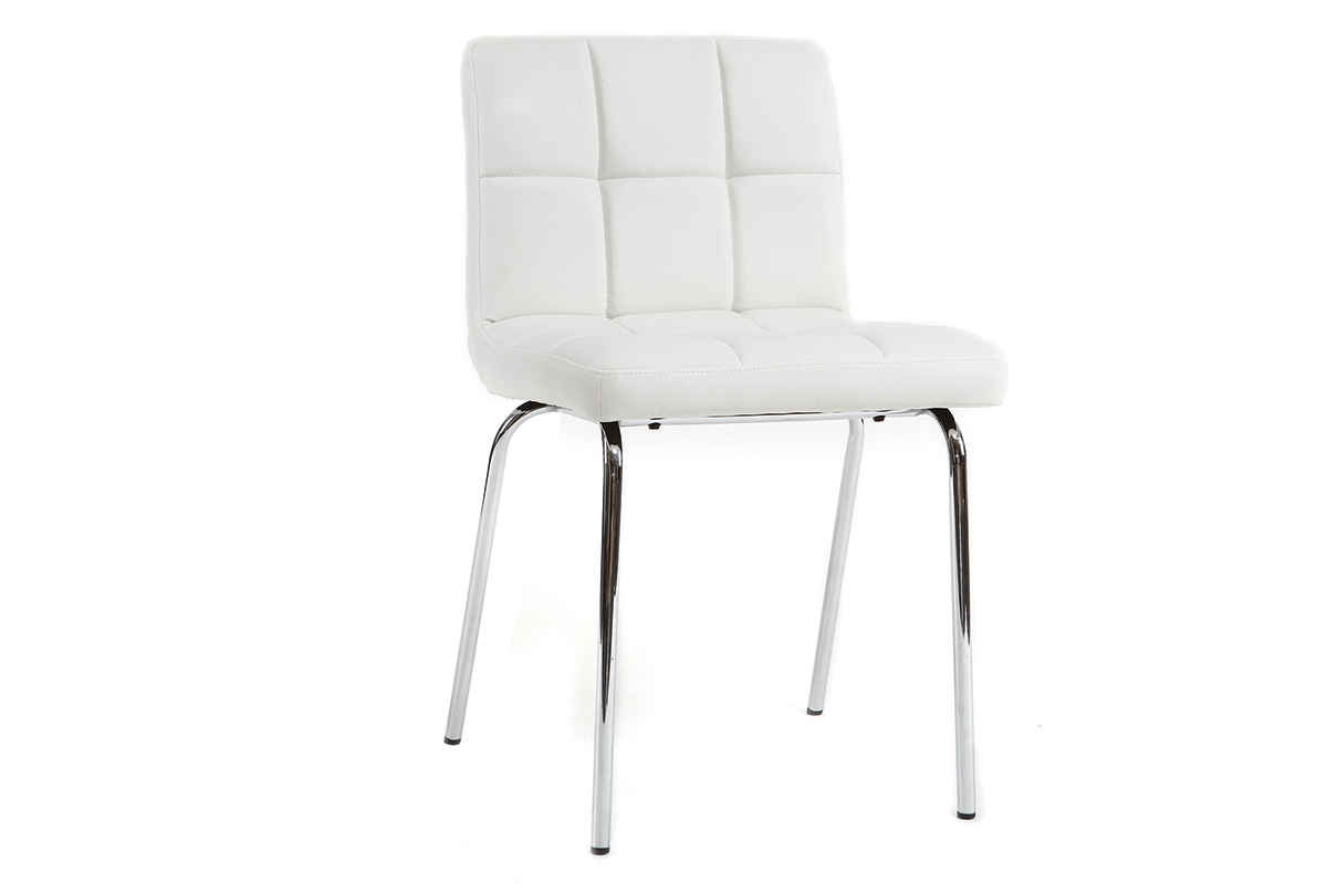 Design-Sthle geopolstert Wei 2er-Set POLLY