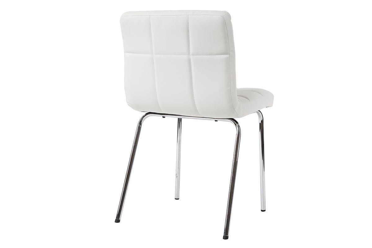 Design-Sthle geopolstert Wei 2er-Set POLLY