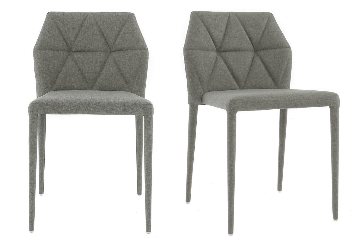 Design-Sthle Grau 2er-Set KARLA