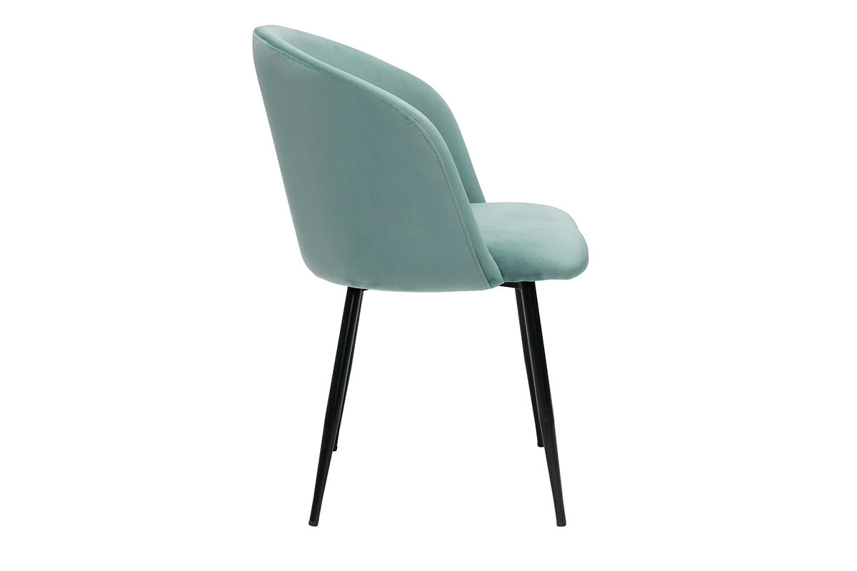 Design-Sthle in grnem Samt (2er-Set) VANITY