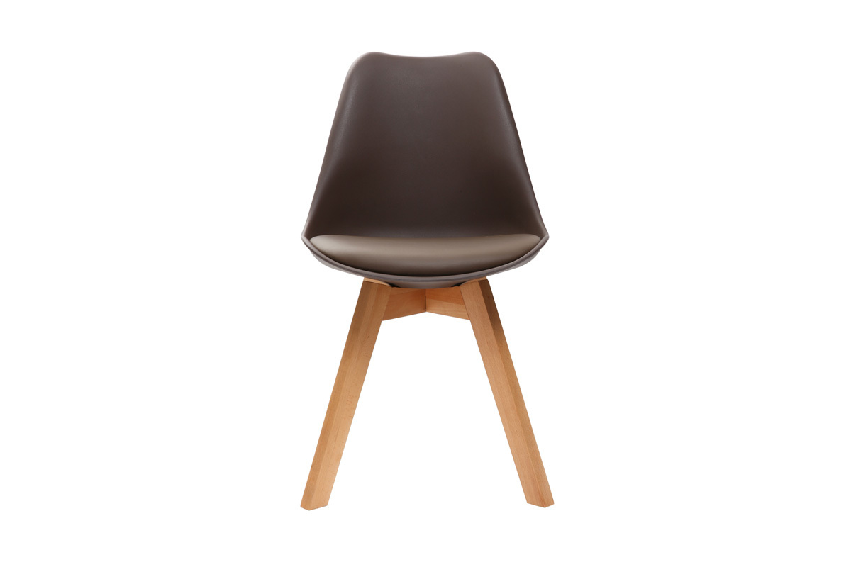 Design-St�hle Schokoladenbraun 4er-Set PAULINE