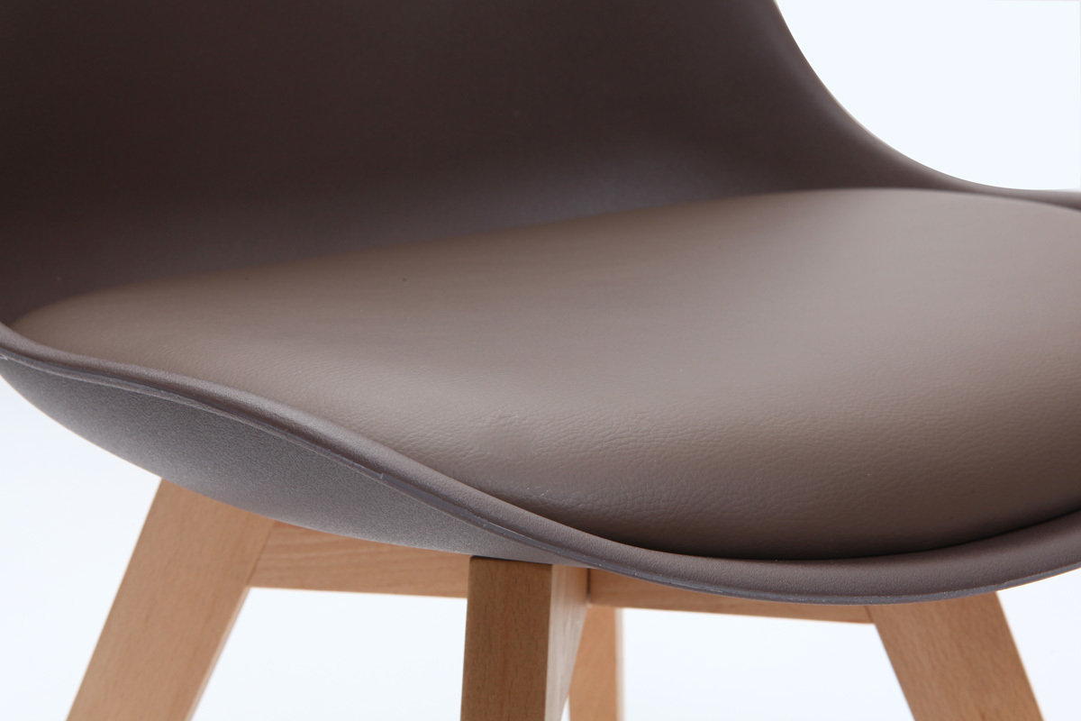 Design-St�hle Schokoladenbraun 4er-Set PAULINE