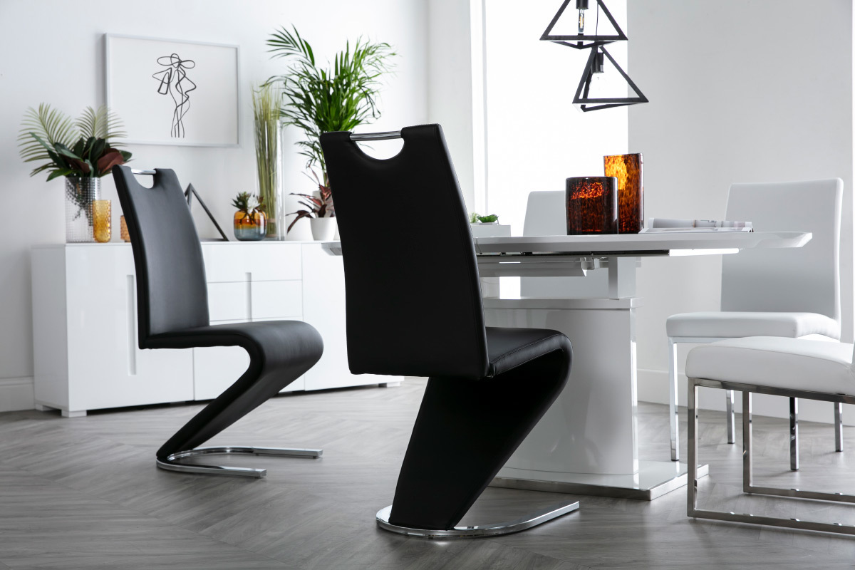 Design-Sthle schwarz (2er-Set) ANGY