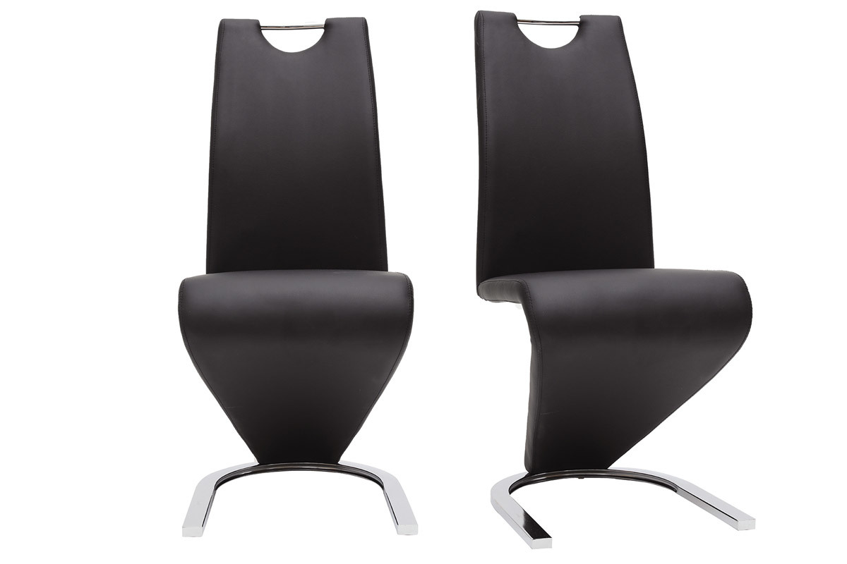 Design-Sthle schwarz (2er-Set) ANGY