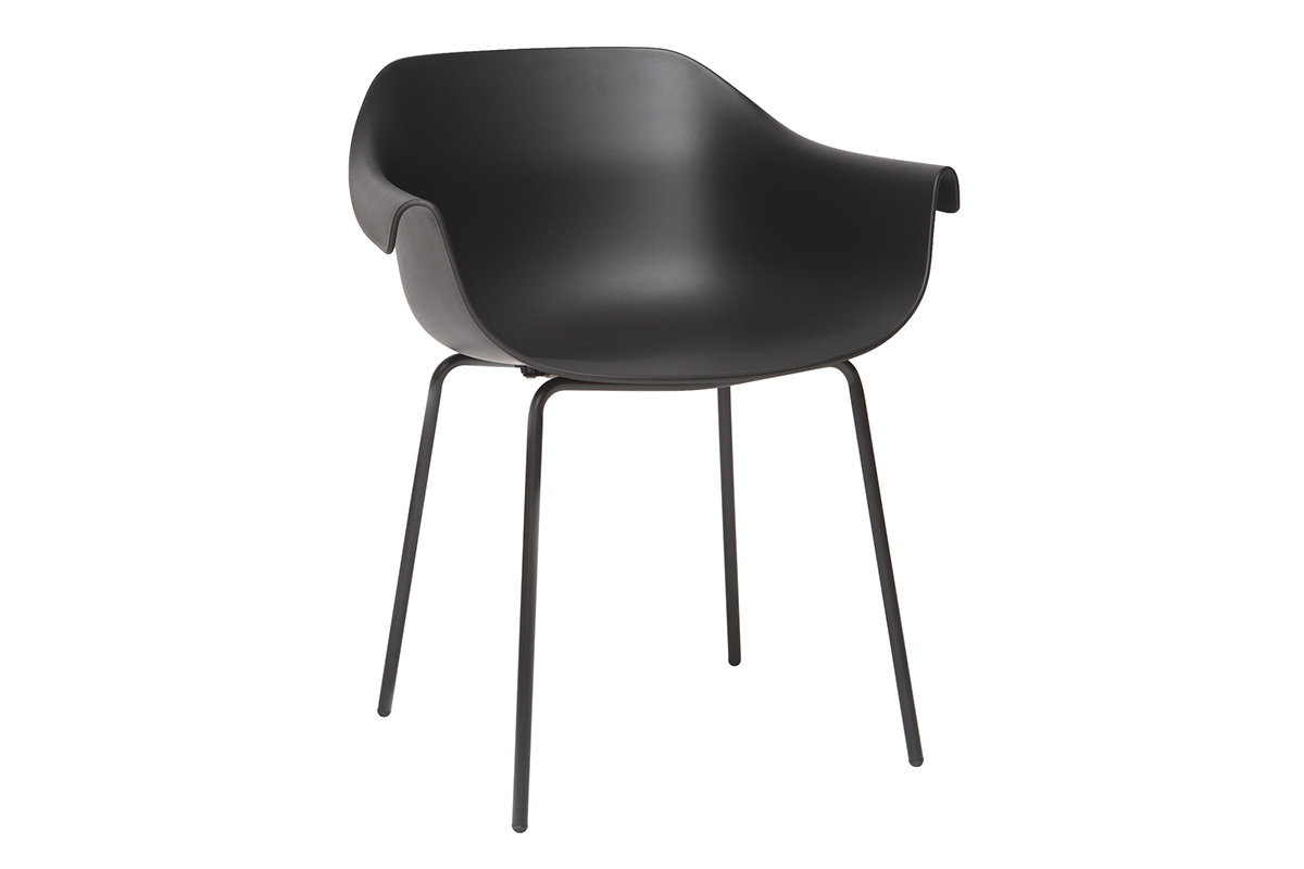 Design-St�hle sCHWARZ (2er-Set) COUTURE