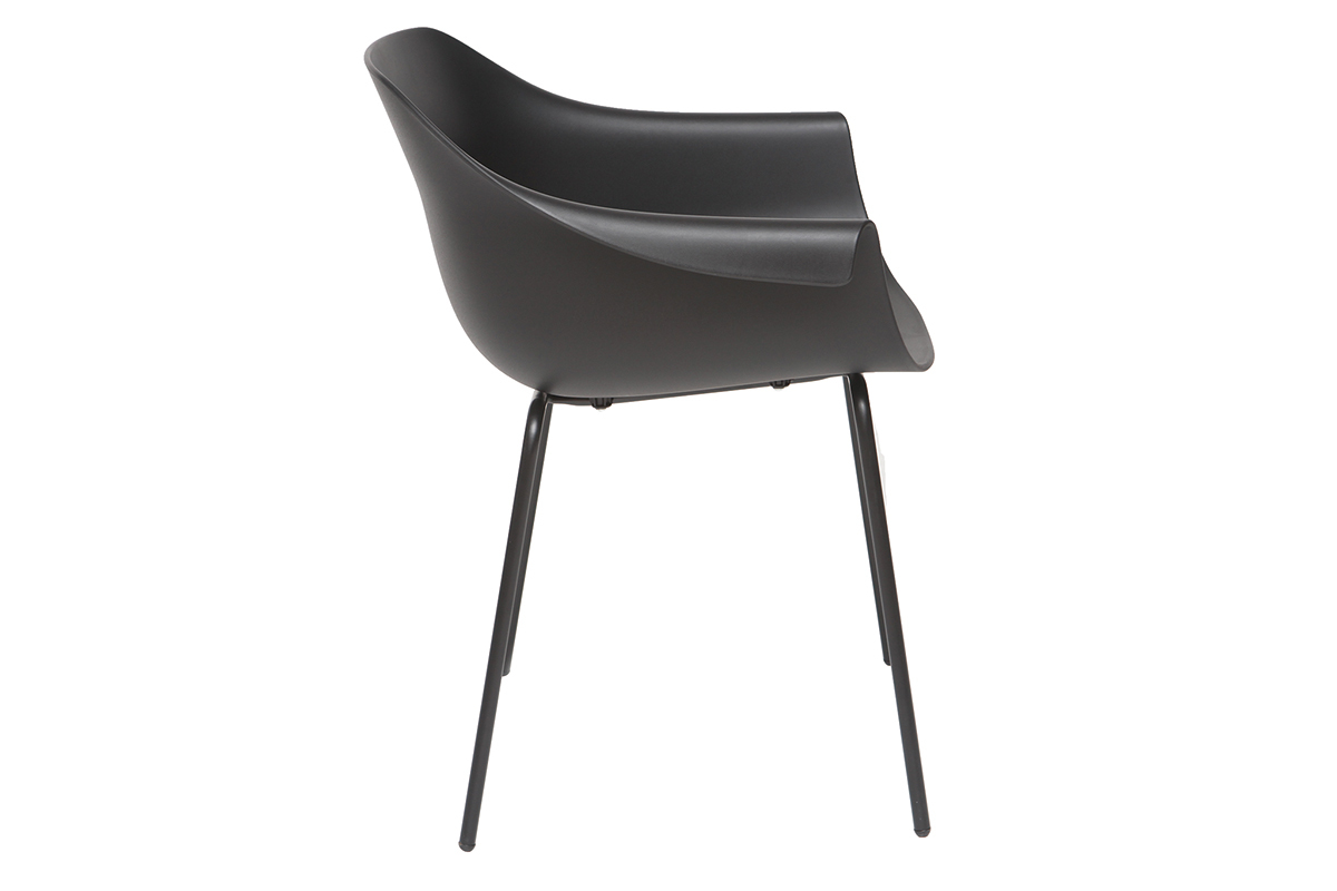 Design-St�hle sCHWARZ (2er-Set) COUTURE