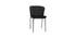 Design-Stühle schwarzer Samt (2er-Set) SAIGA