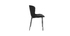 Design-Stühle schwarzer Samt (2er-Set) SAIGA