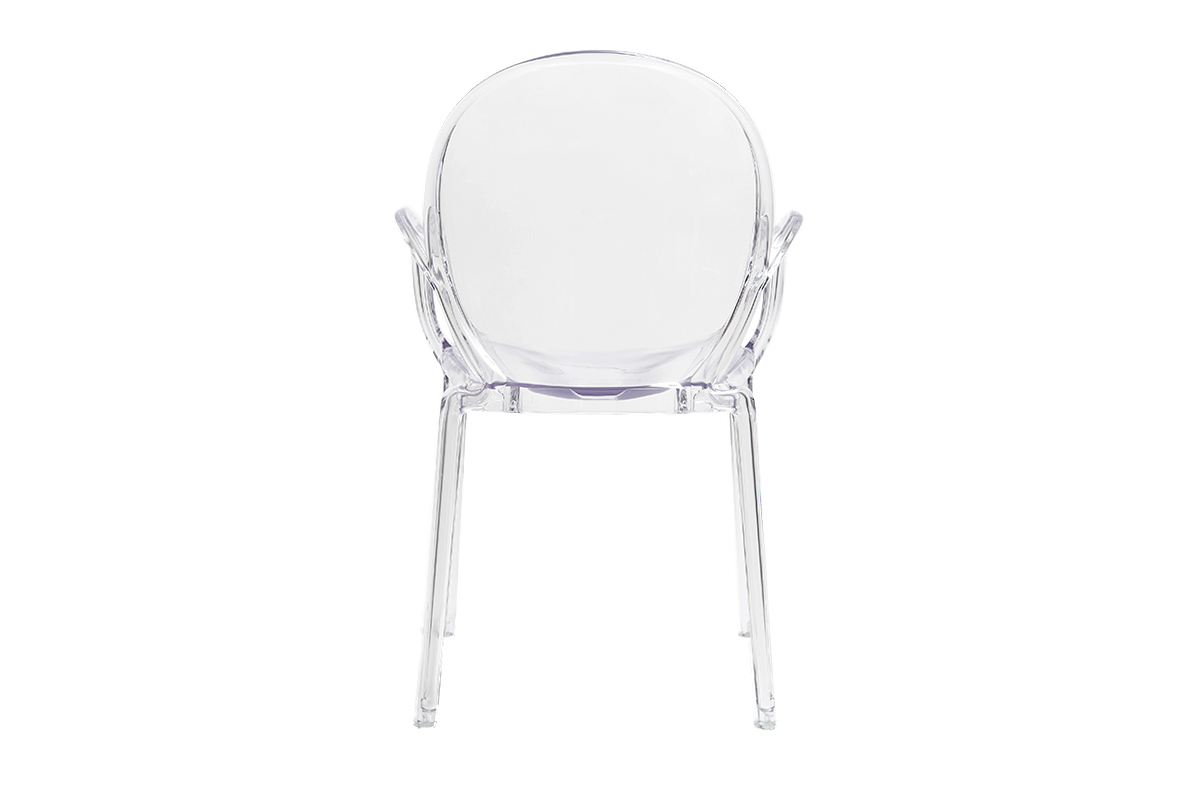 Design-St�hle Transparent 2er-Set CRISTAL