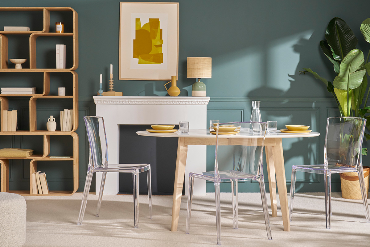 Design-Sthle Transparent 2er-Set ISLAND