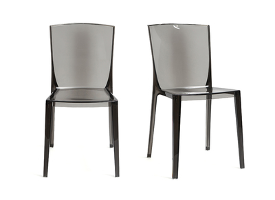 Design-St&uuml;hle Transparent get&ouml;nt 2er-Set ISLAND