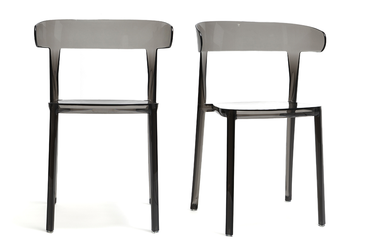 Design-St�hle Transparent get�nt 2er-Set PARADISE