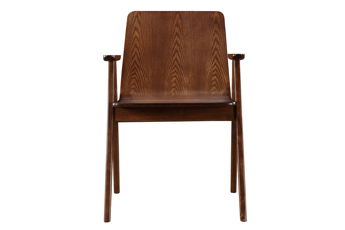 Design-St�hle Vintage-Look Nussbaum 2er-Set DANA