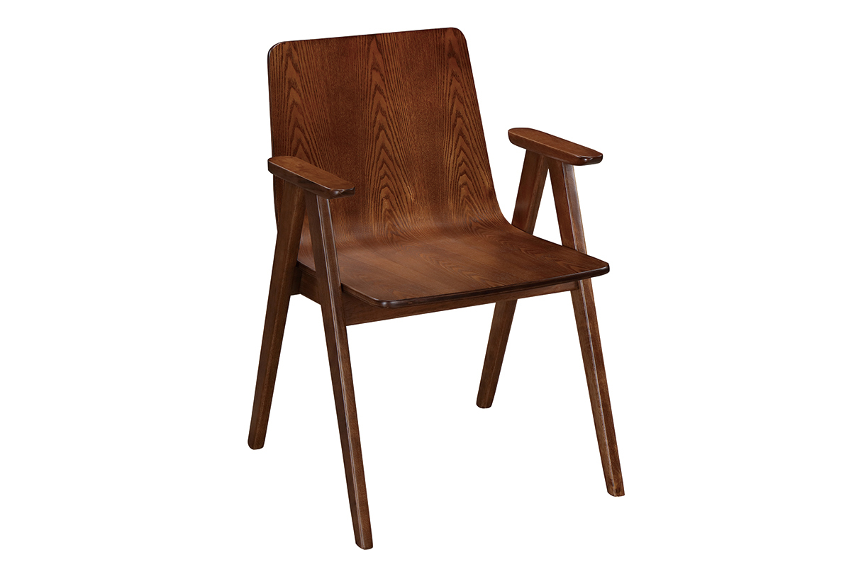 Design-St�hle Vintage-Look Nussbaum 2er-Set DANA