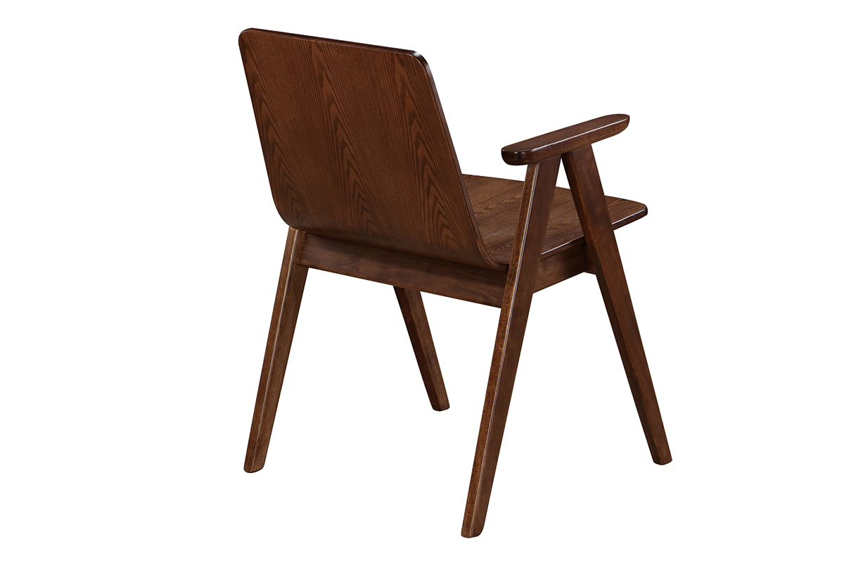 Design-St�hle Vintage-Look Nussbaum 2er-Set DANA