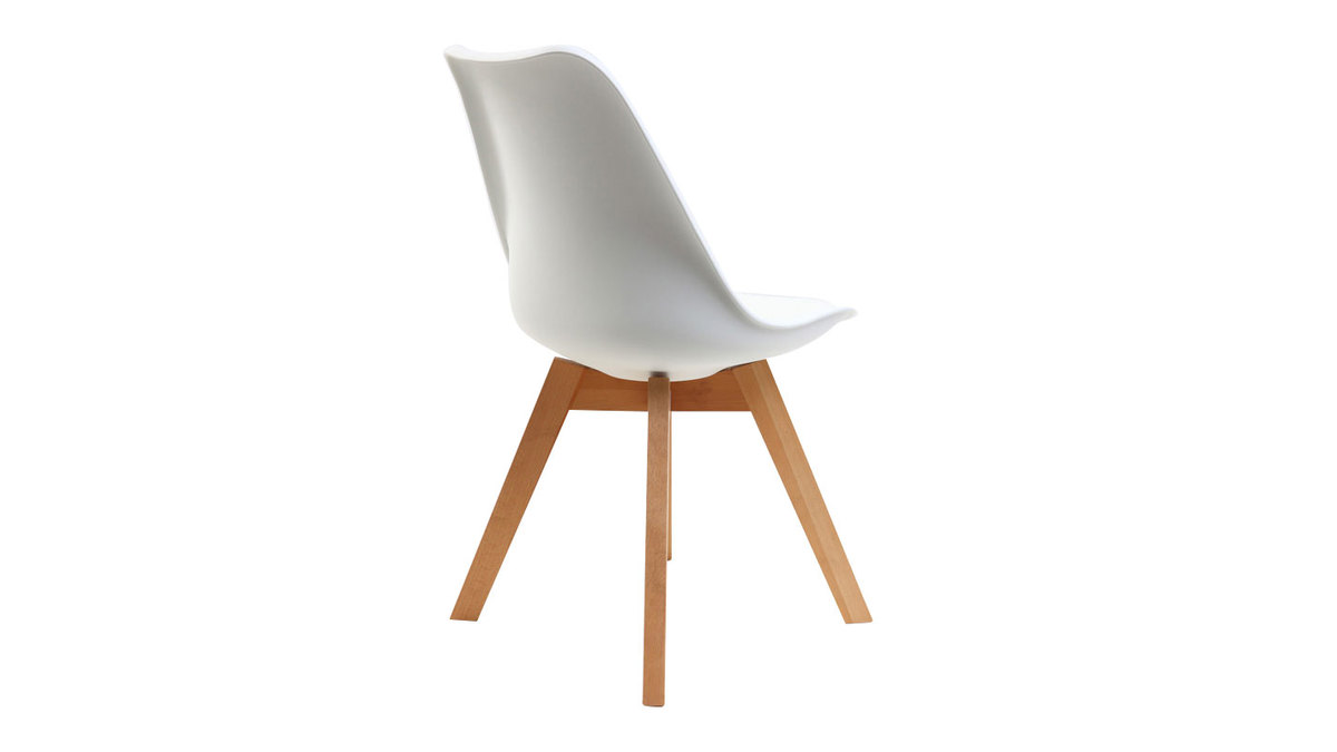 Design-Stühle Weiß 4er-Set PAULINE