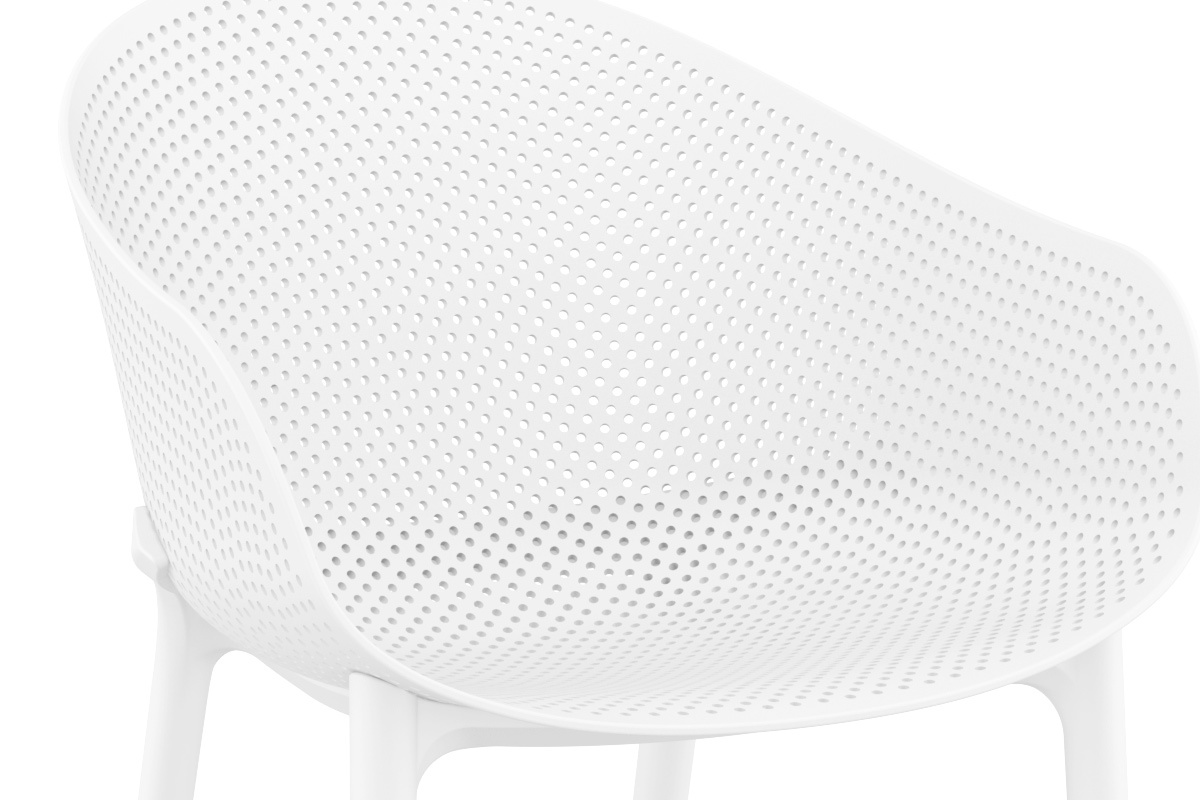 Design-Sthle Wei stapelbar Indoor/Outdoor (4-er Satz) OSKOL