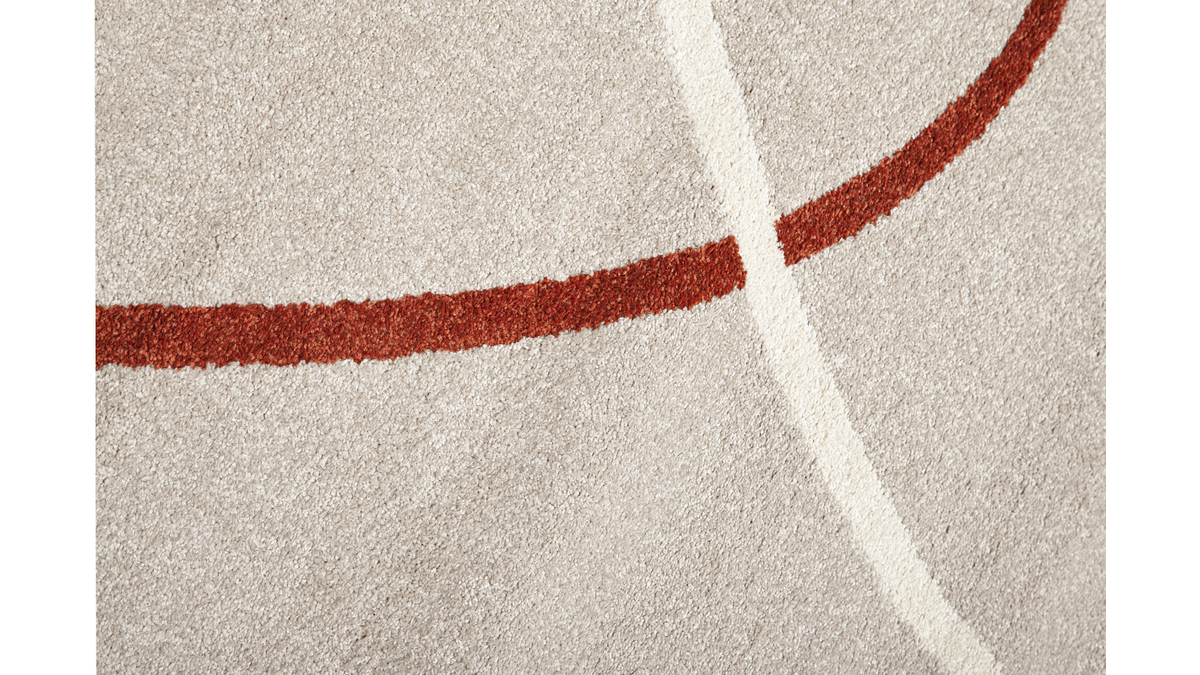Design-Teppich grau-beige mit abstrakten Motiven L200xL290 cm LINER