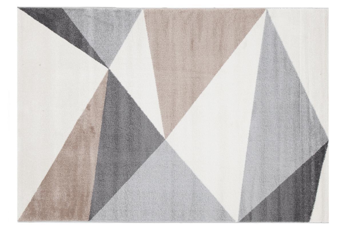 Design-Teppich wei, beige und grau 160 x 230 cm TAPEZI