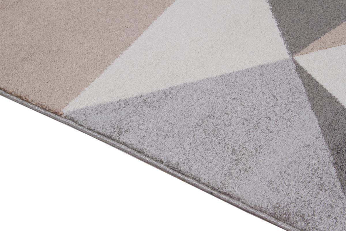 Design-Teppich wei, beige und grau 160 x 230 cm TAPEZI